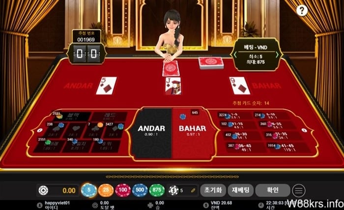 Andar Bahar W88 5