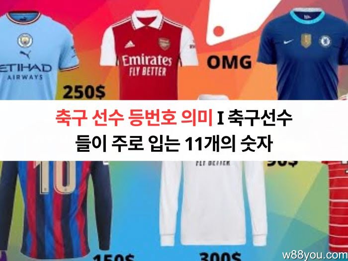 축구 선수 등번호 의미 I 축구선수들이 주로 입는 11개의 숫자