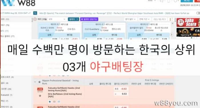 매일 수백만 명이 방문하는 한국의 상위 03개 야구배팅장