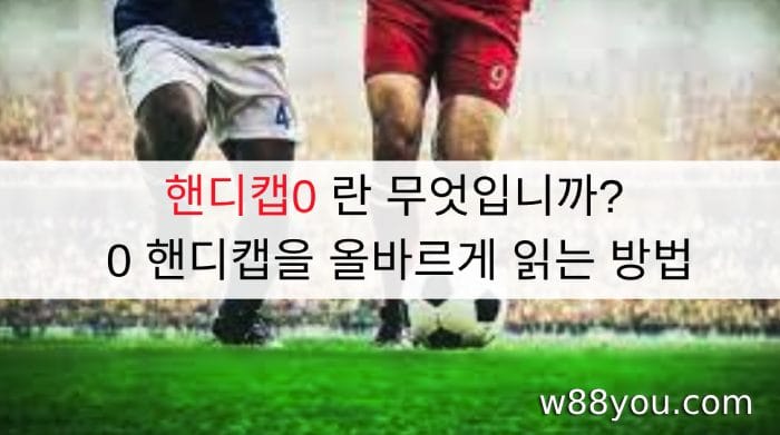 핸디캡0 란 무엇입니까? 0 핸디캡을 올바르게 읽는 방법