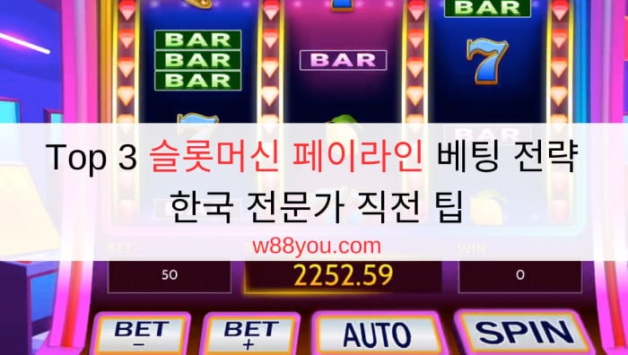 Top 3 슬롯머신 페이라인 베팅 전략 한국 전문가 직전 팁