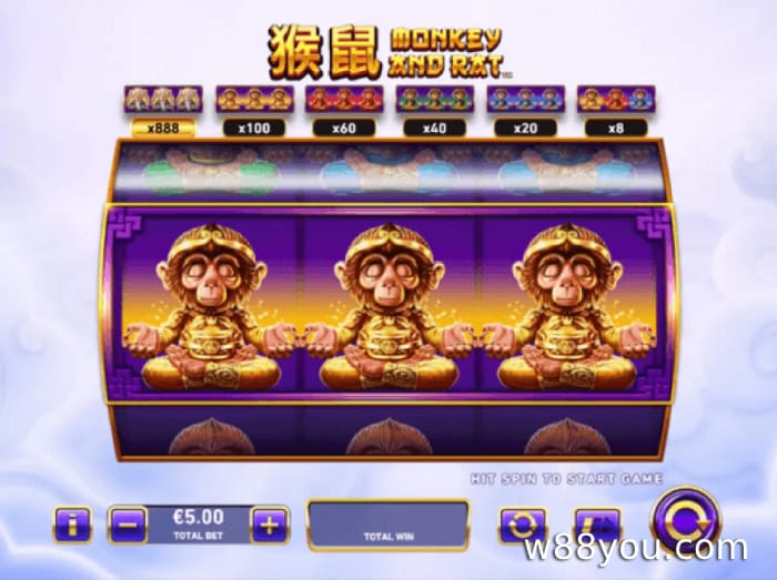 원숭이와 쥐 – 97.52% – Play’n GO