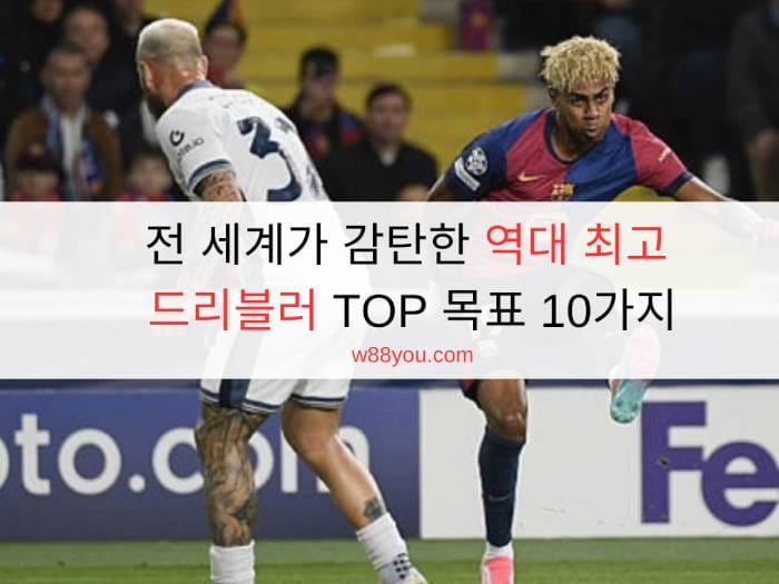전 세계가 감탄한 역대 최고 드리블러 TOP 목표 10가지