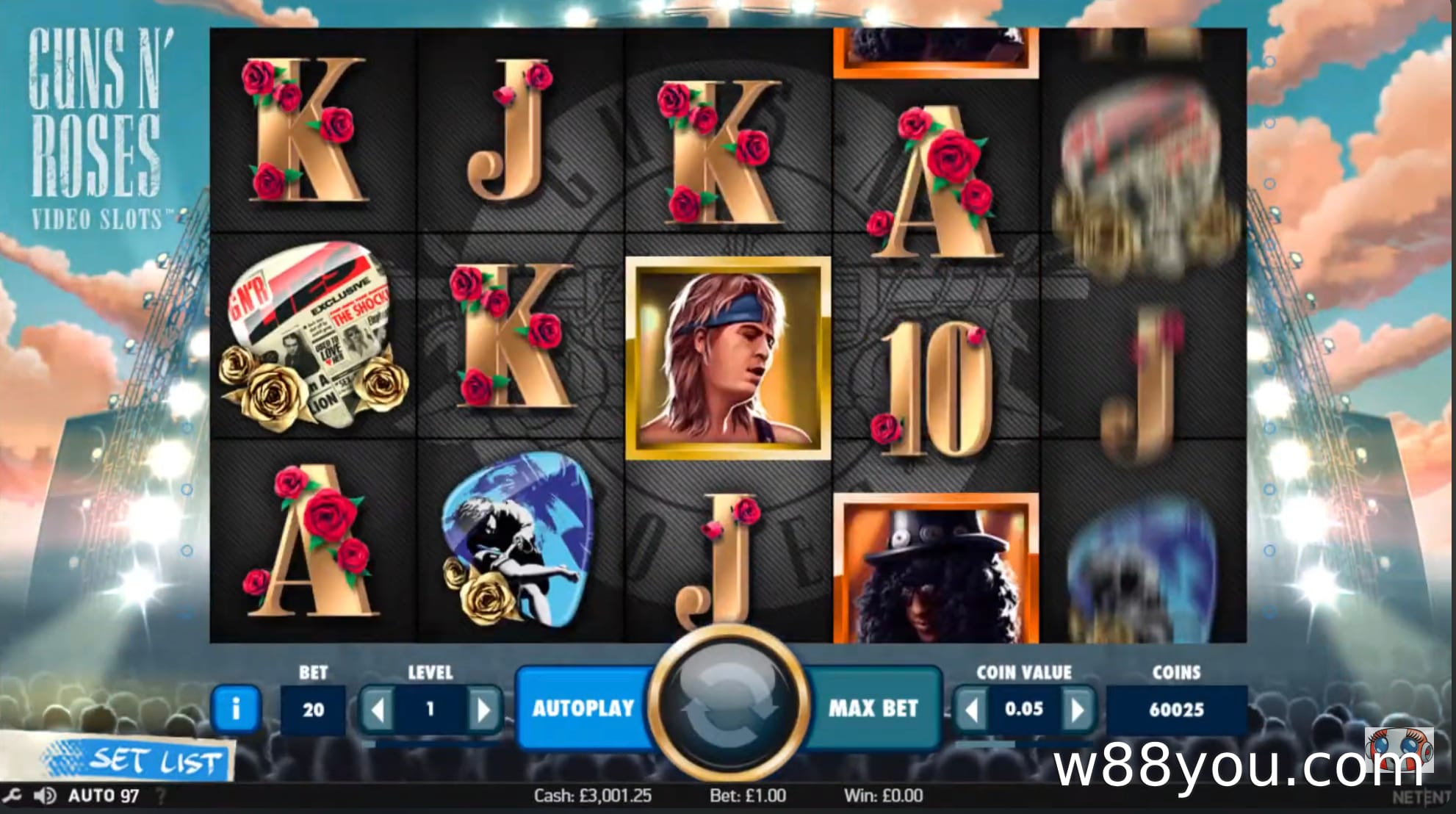 건즈 앤 로즈 비디오 슬롯