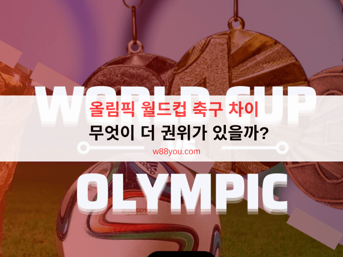 올림픽 월드컵 축구 차이