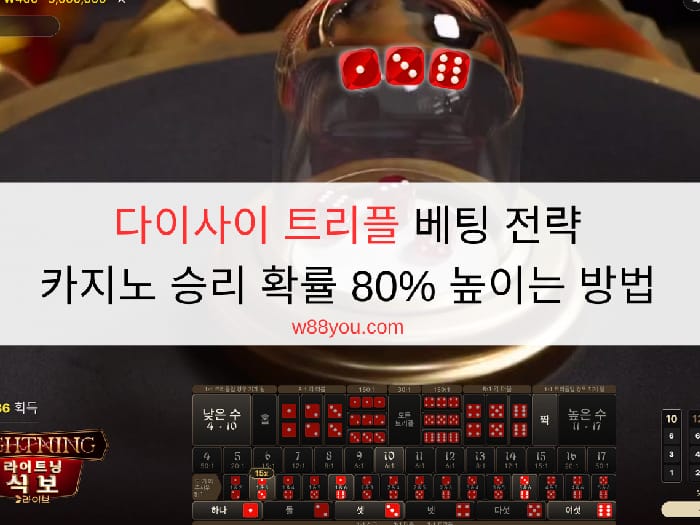 다이사이 트리플 베팅 전략 | 카지노 승리 확률 80% 높이는 방법