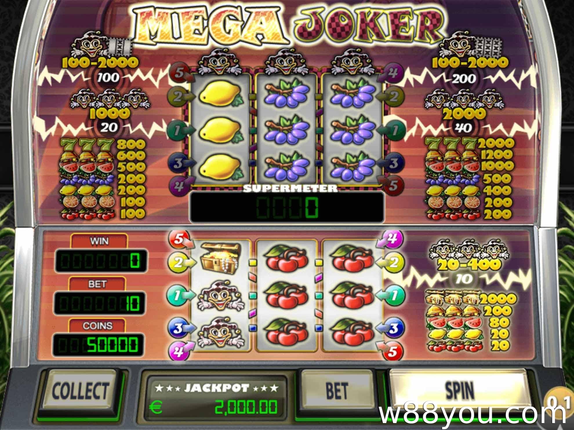 Adjustable paylines (사용자 지정 페이라인)