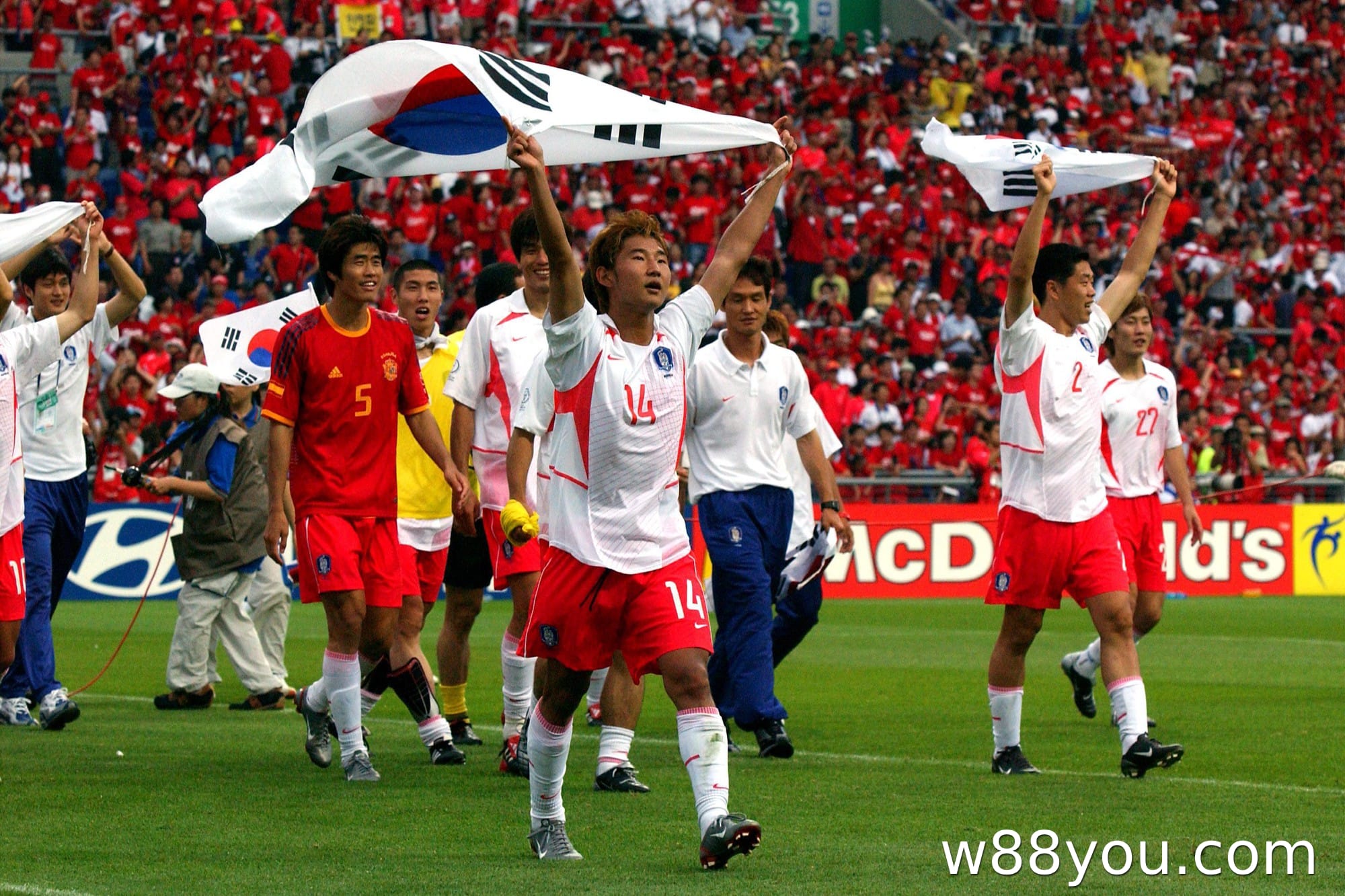 월드컵 준결승에 진출한 최초의 아시아 팀