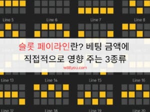 슬롯 페이라인란? 베팅 금액에 직접적으로 영향 주는 3종류